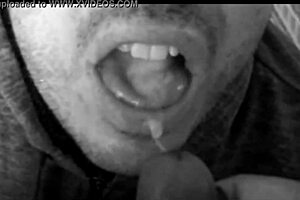 There is my friend's cumm comes in my mouth and I swallow him all